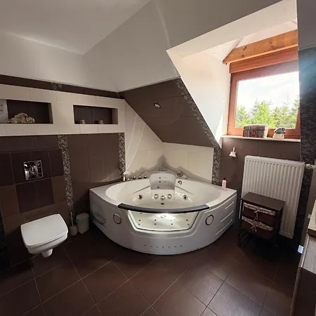 Zdunlandia Dom Nad Jeziorem, Jacuzzi, Kort, Basen 別荘